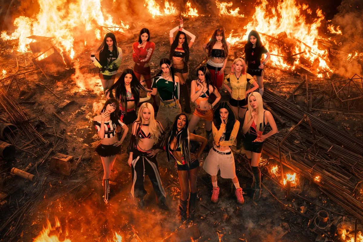 LE SSERAFIM、ILLIT、KATSEYEのコラボ曲が米ビルボード「Hot 100」38位　今年のK-POPガールグループ最高順位に