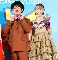 南明奈＆濱口優夫妻、仲良くレッドカーペット　手を差し伸べエスコート「子どもと見られるのがすごく楽しみ」
