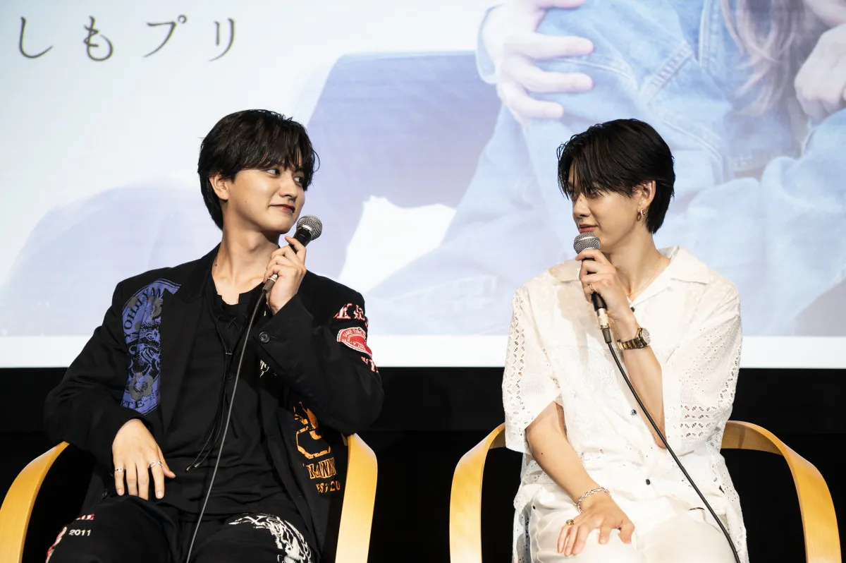 小川史記＆瀬戸利樹、リンクコーデで学生時代を赤裸々告白　相手のかわいいと思うところは“くちびる”【上映会レポート】