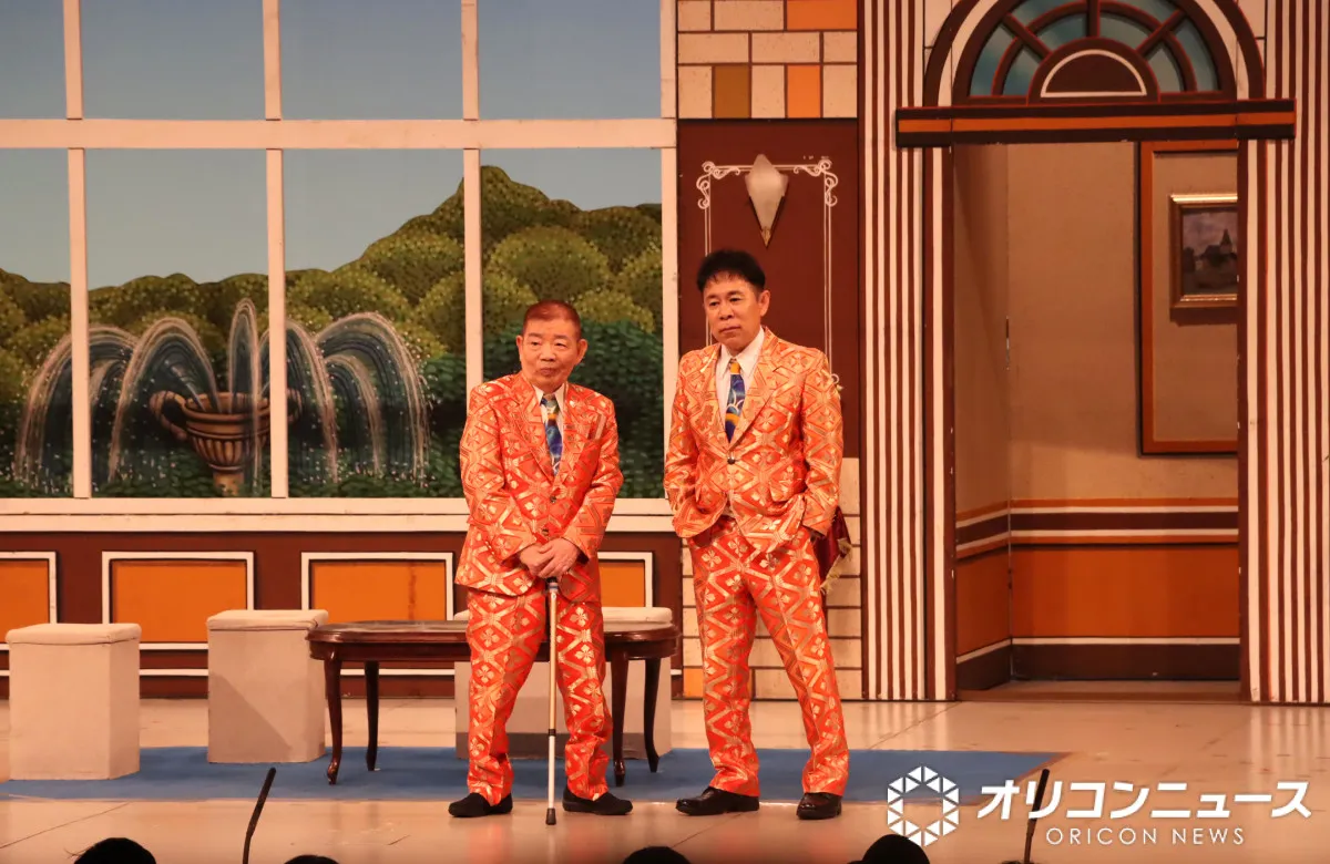 83歳・池乃めだか、芸能生活60周年の新喜劇で孫と初共演　愛あるメッセージに感無量　スペシャルゲスト・岡村隆史と”身長論争”で爆笑さらう