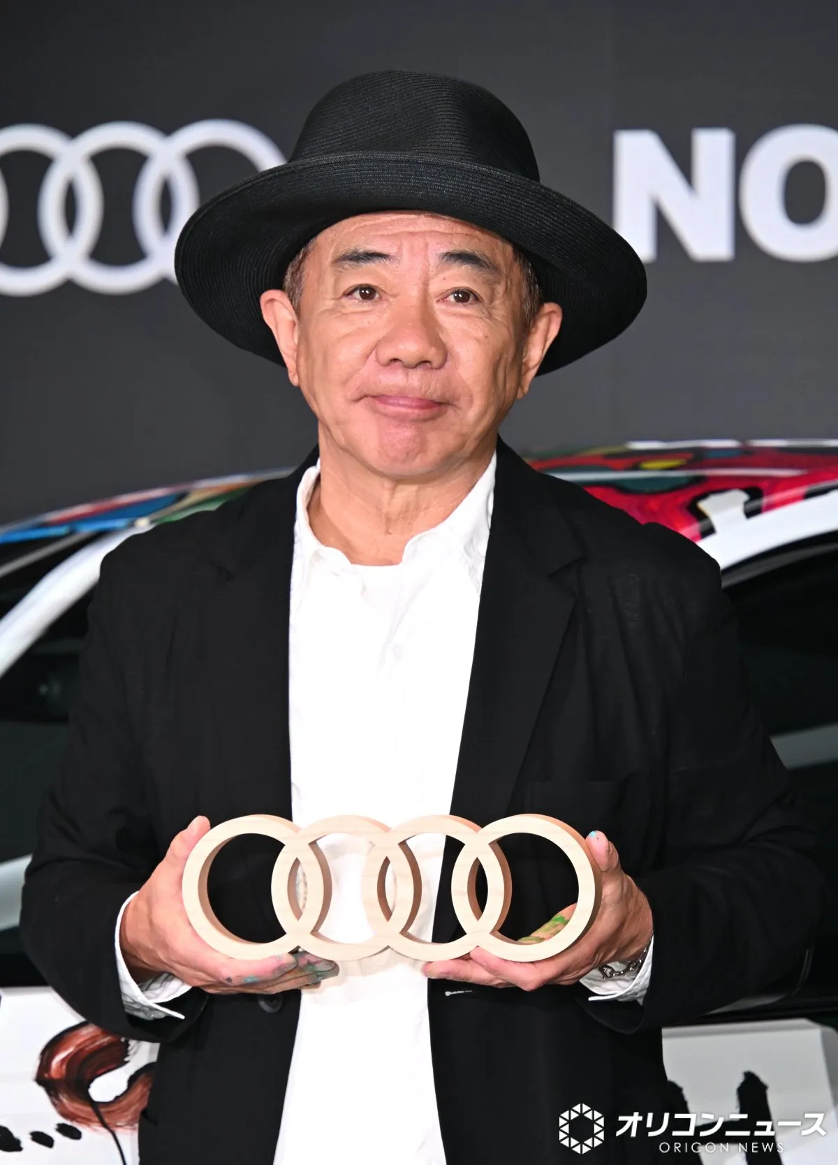 木梨憲武、朝イチのイベントもキレキレ「ポルトガルvsスペイン戦の4時から起きてますから」　メリーノが劇的弾