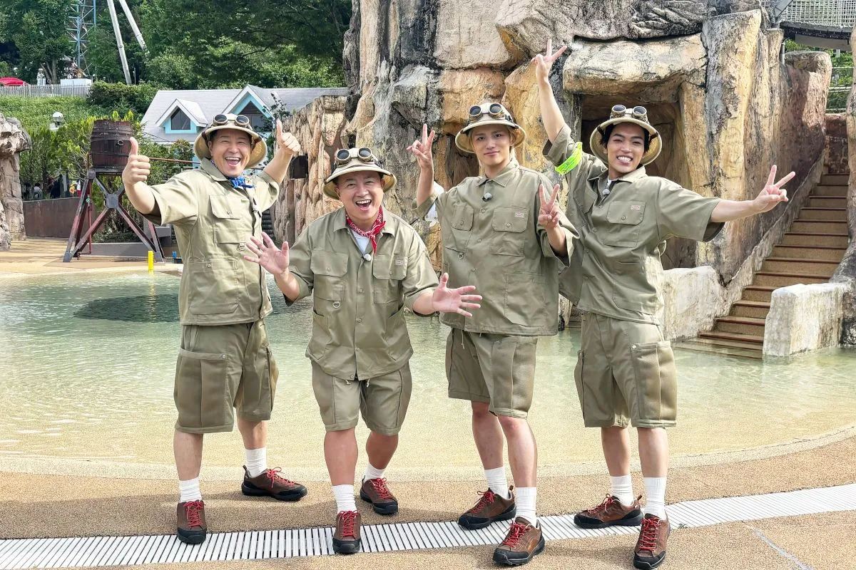 チョコプラ＆原嘉孝＆篠塚大輝、風呂敷で水を運ぶ競走に挑戦　世界最高レベルの撥水技術にヒント得る
