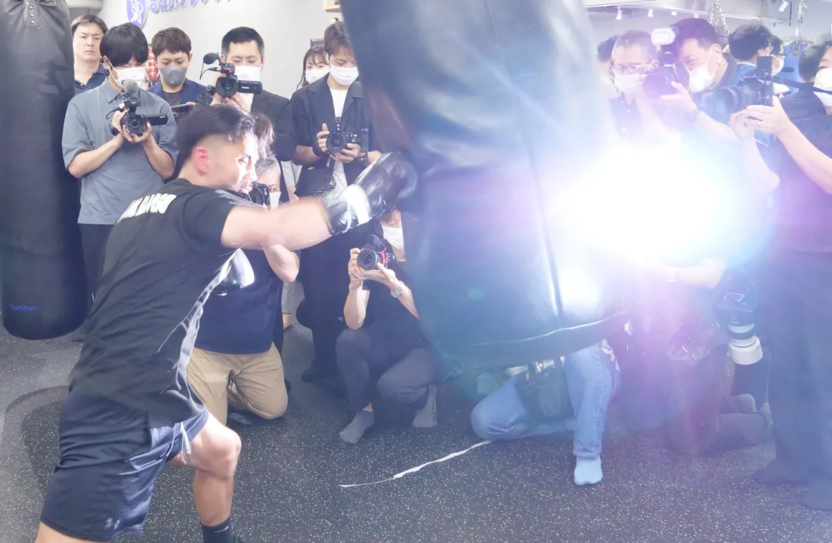 【U-NEXT BOXING.6】比嘉大吾、4度目の世界戦へ静かな闘志　公開練習で決意「ブランクあるけど、今回も懸けている」