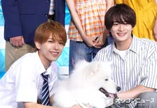 ACEes深田竜生＆浮所飛貴、愛犬のサモエドにメロメロ「めちゃくちゃかわいい」