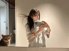 あいのり桃、ドライヤー中に手元見て仰天　共感の声続々「ひぃ～～」「同じくそうなります！笑」