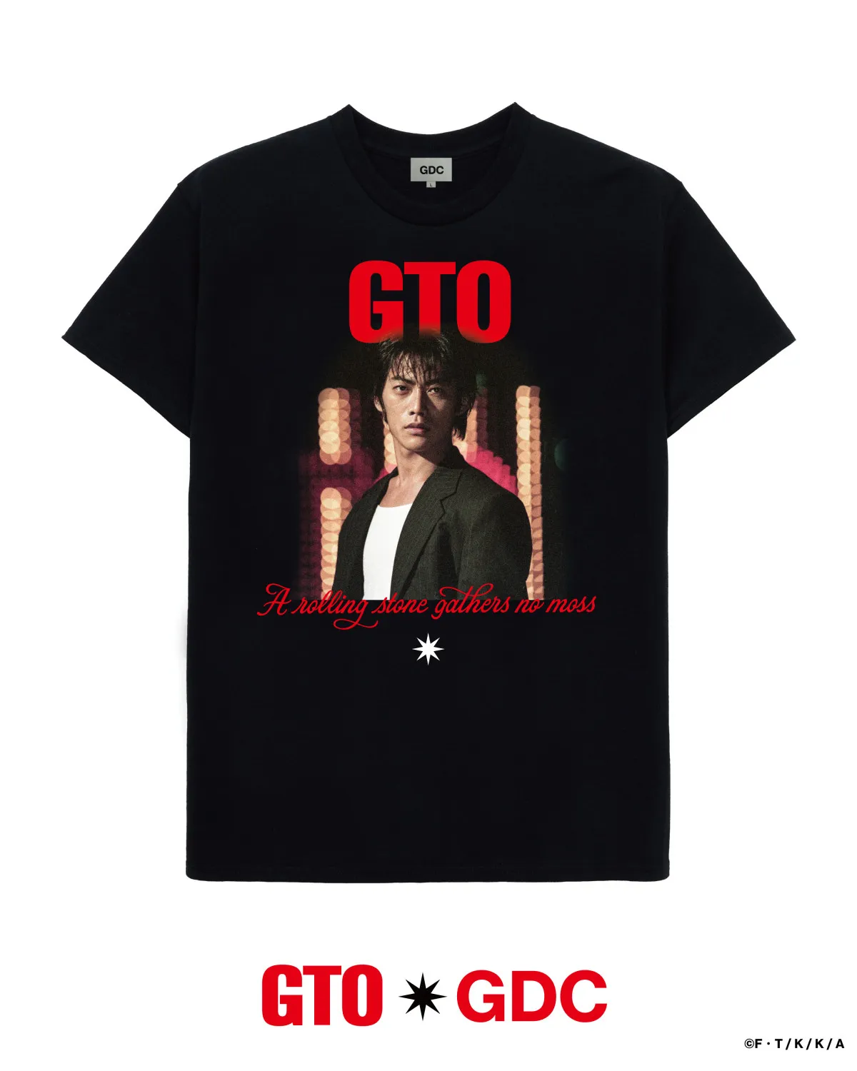 反町隆史『GTO』Tシャツ化　鬼塚英吉の伝説シーンをデザイン　手がけるのは「GDC」【3タイプ一覧・価格】