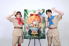 『パウ・パトロール ザ・ダイノ・ムービー』あづきおねえさん＆まことおにいさんがクイズ出題　マーシャルも登場