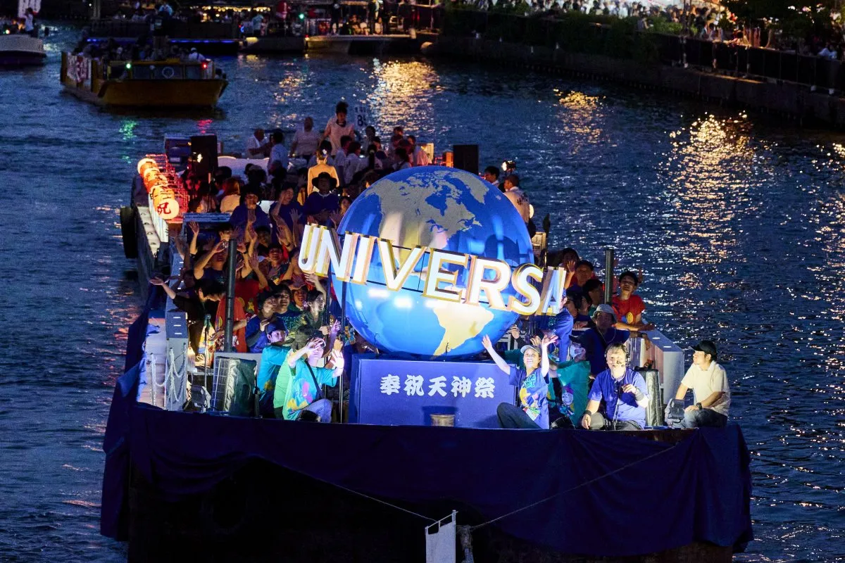 USJ、此花区から飛び出す　「天神祭」船渡御に初登場