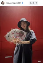 山口もえ、親子でM!LKのイベント満喫「箱推しなので皆のうちわを大人買い…笑」「親子で推し活楽し過ぎる!!!」