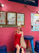 Gカップ“軽トラ女子”三田悠貴、キッズサイズのワンピース姿に　反響相次ぐ