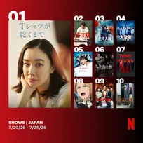 Netflix週間視聴ランキング（番組）：『GTO』『大空港』『ブラックトリック』夏ドラマがランクイン【7/20/26 - 7/26/26】