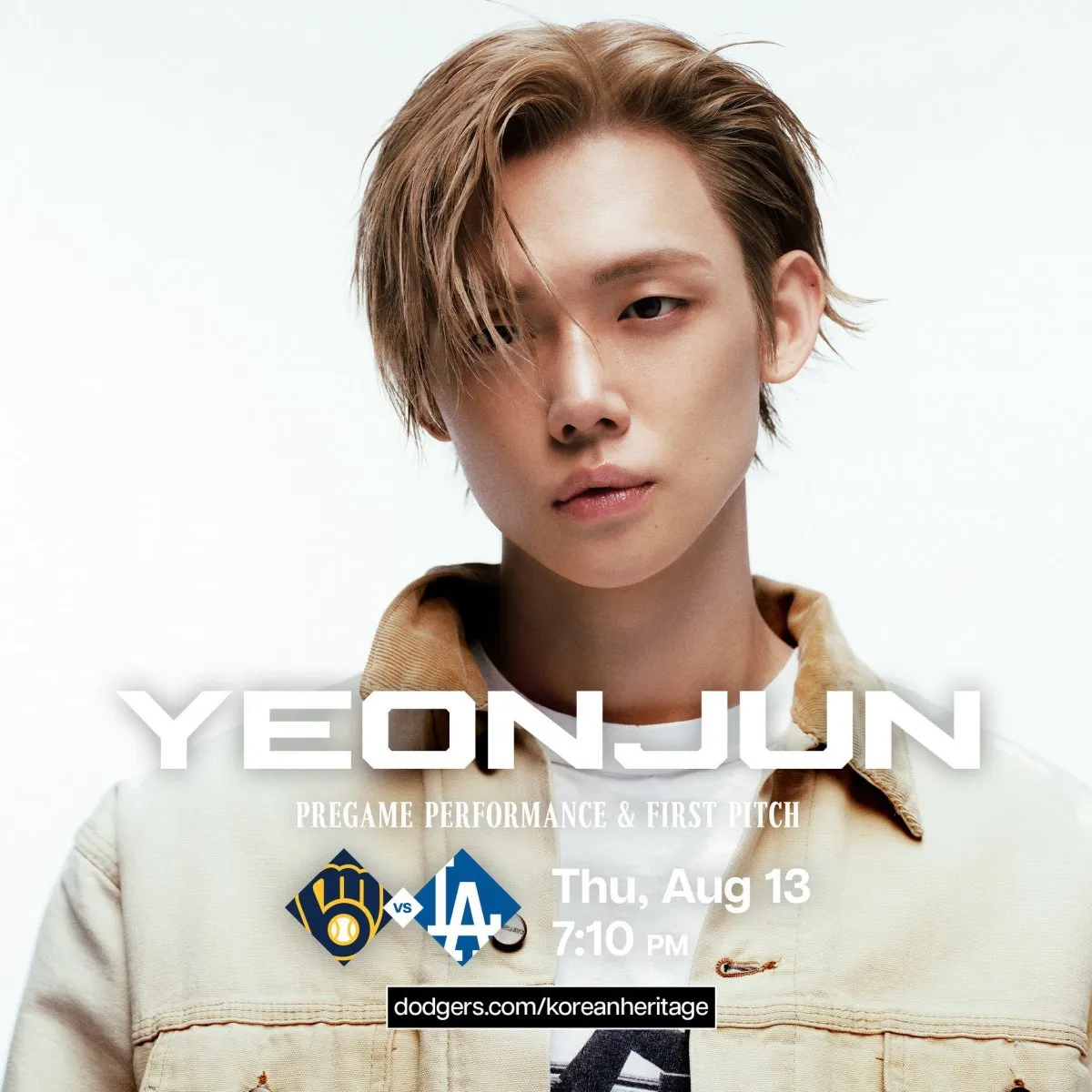 TXT・YEONJUN、BTS・Vに続く快挙　LAドジャース戦のファーストピッチに抜てき