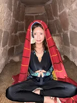 Gカップ“軽トラ女子”三田悠貴　貴重な古代サウナで汗だく　写真添えて「ぜひ一度体験してほしい！」