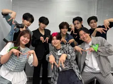 ZEROBASEONE、韓国歌番組『M COUNTDOWN』収録現場に潜入　Mrs. GREEN APPLE・若井滉斗ら感心