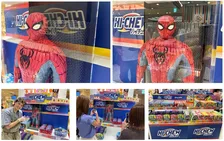 8・12は「ハイチュウの日」　“ハイチュウ製”スパイダーマンアートを東京駅に展示