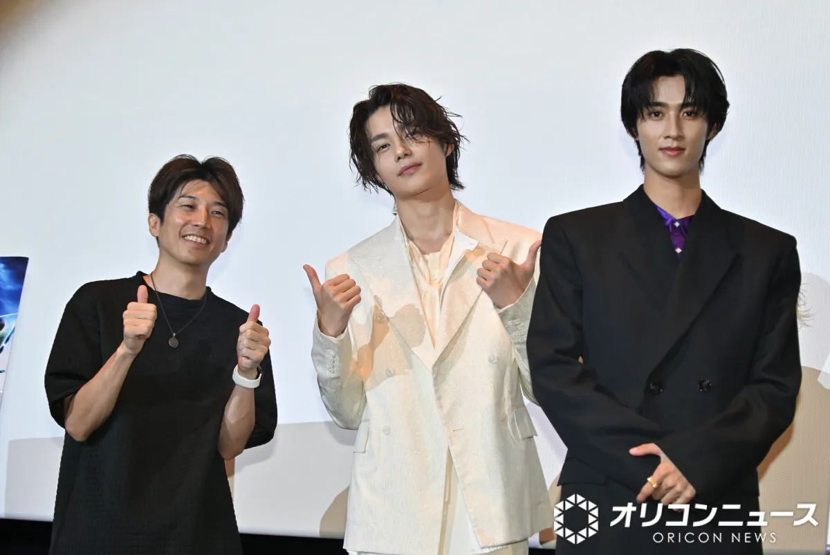 映画『仮面ライダーゼッツ』舞台あいさつ　ジークの話題が一瞬出る　上堀内佳寿也がストップし、今井竜太郎＆曽野舜太「天野さんに怒られる」