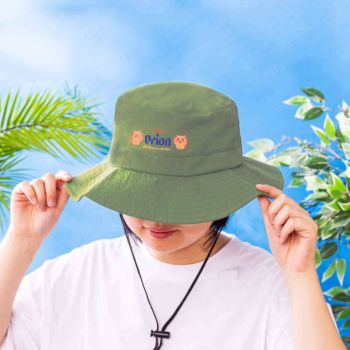 「ちいかわ」×「オリオンビール」　沖縄らしさあふれる“シーサー”デザインのキャップとハットが登場