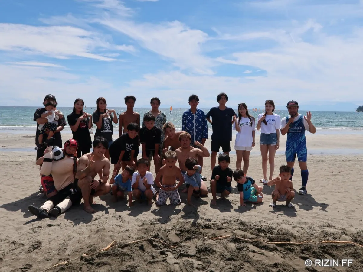 【RIZIN】「子供海の家プロジェクト」ファイターと子どもたちが鎌倉で夏をエンジョイ【現地レポート】
