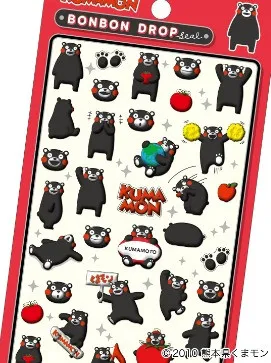 ボンボンドロップシール、“くまモン仕様”を限定発売「売上金の全てを義援金」