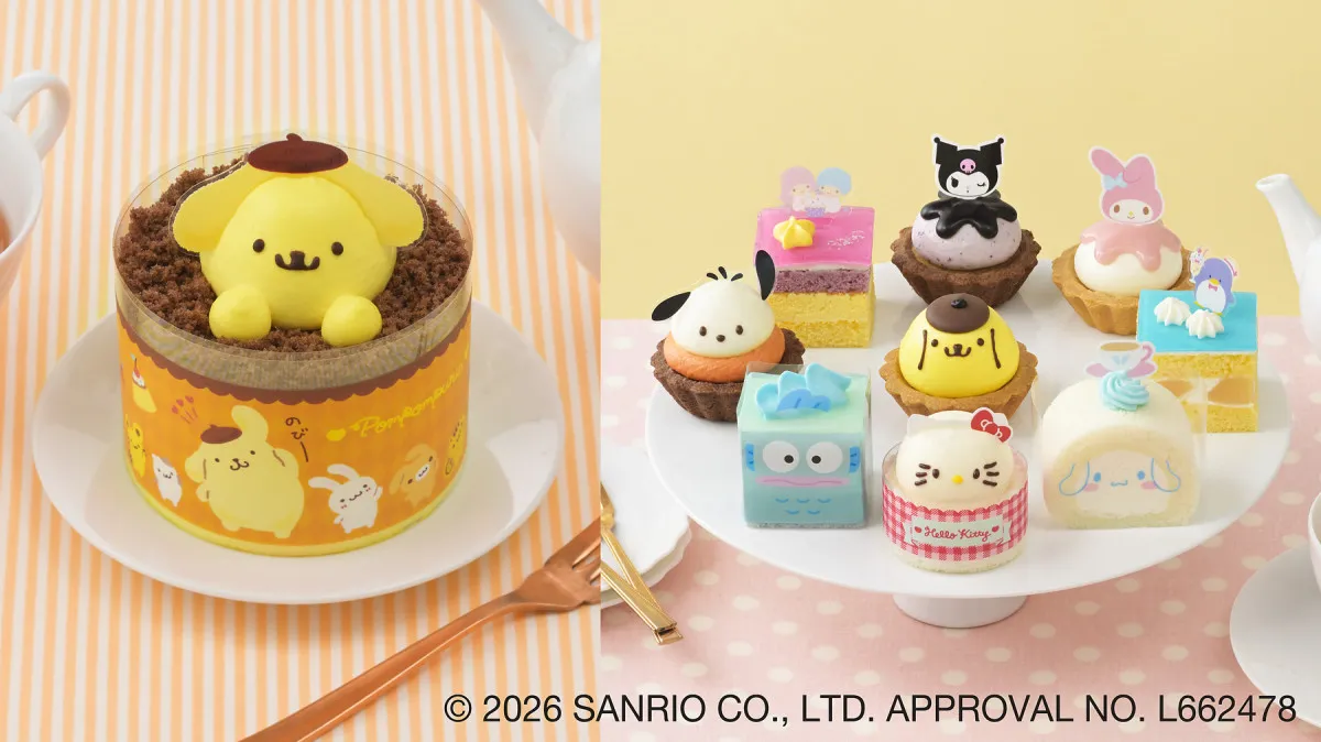 銀座コージーコーナーにポムポムプリンの“お顔ケーキ”＆サンリオキャラクターズのプチケーキが登場