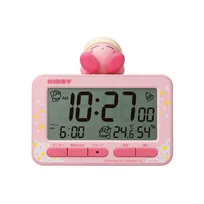 すやすや眠るカービィがちょこんと乗ったデジタル目覚まし時計が登場　ランダムに液晶に登場するワドルディも