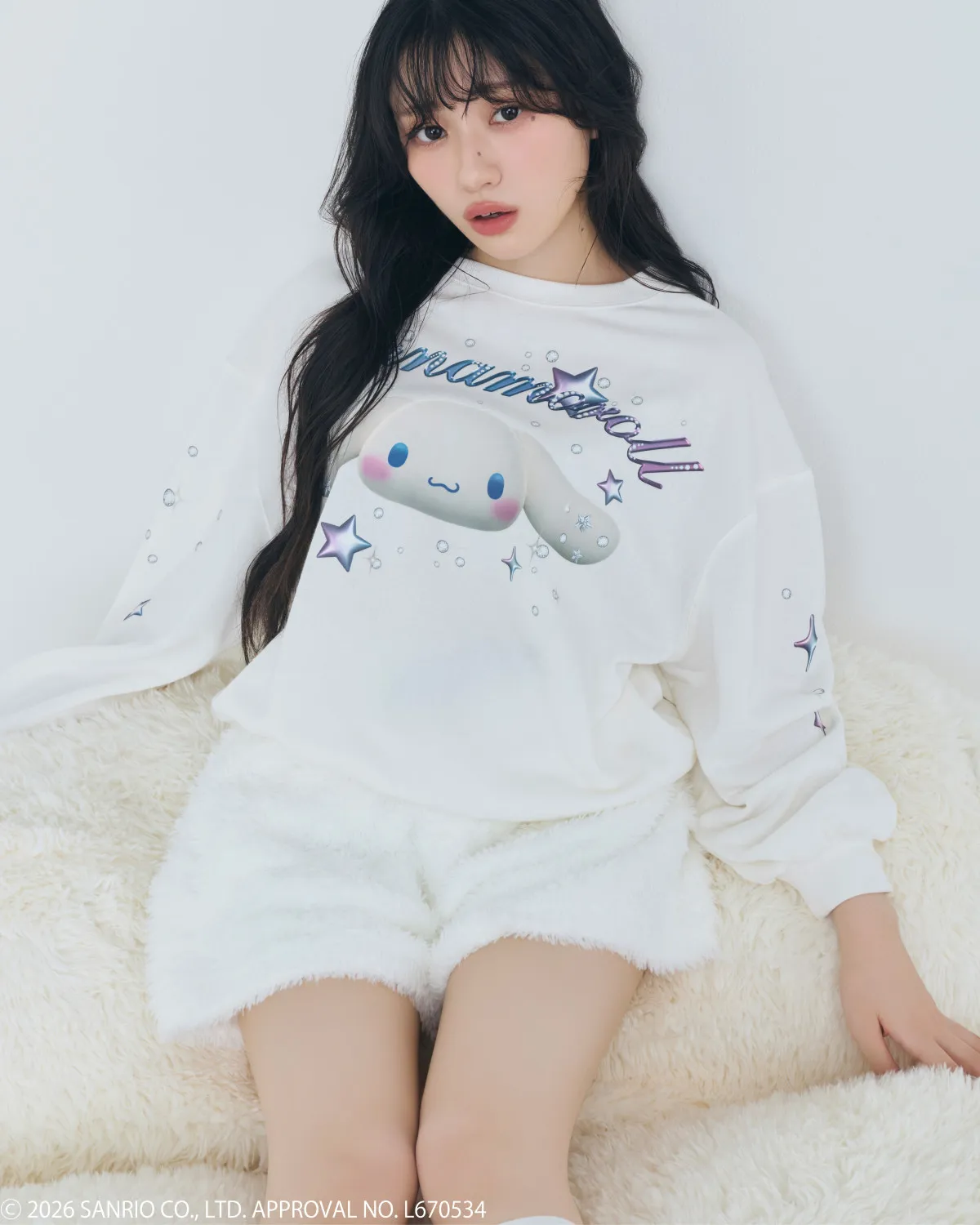 乃木坂46川﨑桜、世界観あふれるモデル姿に「マッチしすぎてて神」「可愛いの相乗効果」　シナモロール×SNIDEL HOMEコラボモデル就任