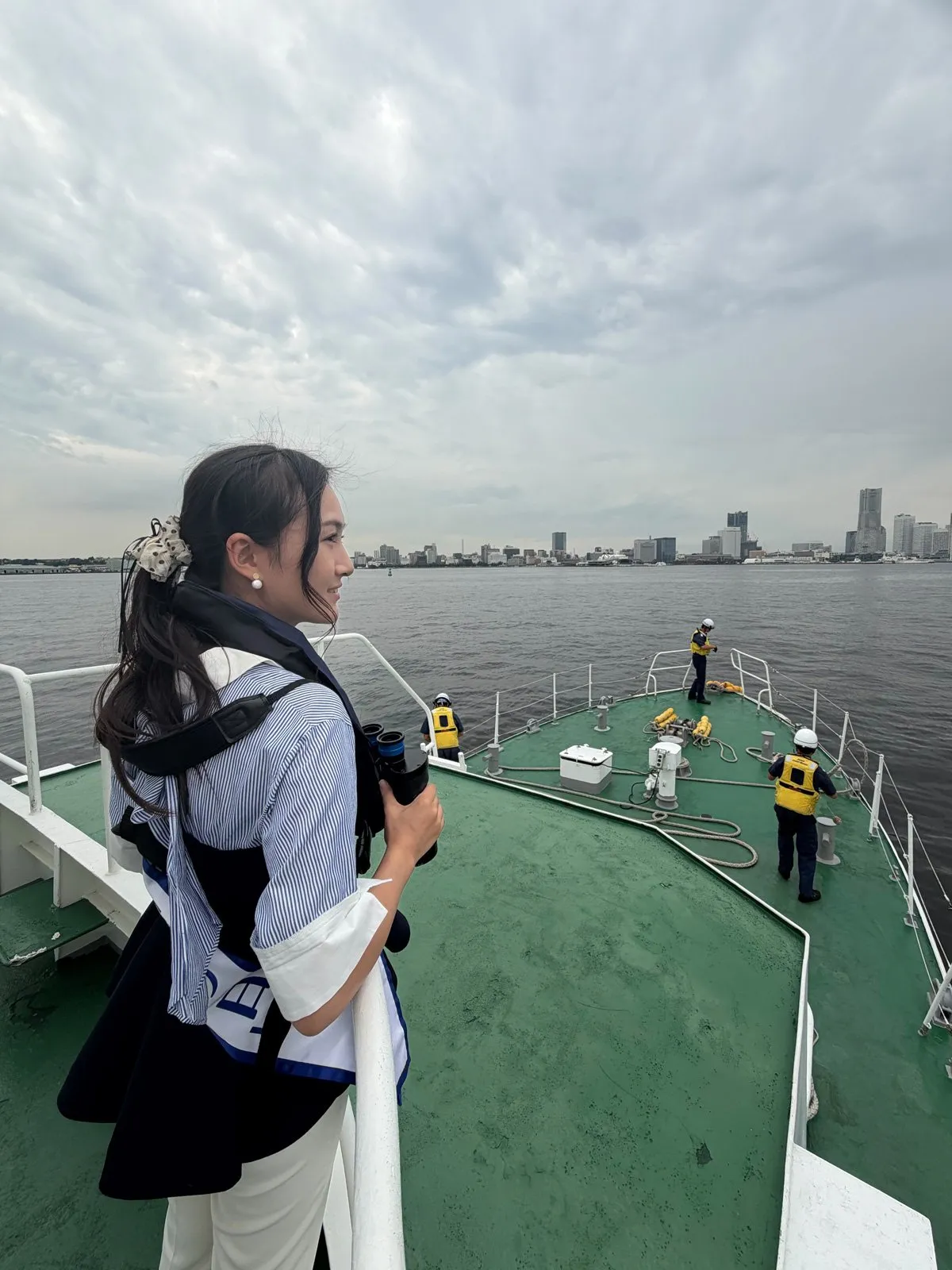 ミス日本グランプリ・「海の日」野口絵子、海上保安庁第三管区海上保安本部を視察訪問「海の安全を守る仕事の大切さと、皆さんへの敬意がより一層深まりました」