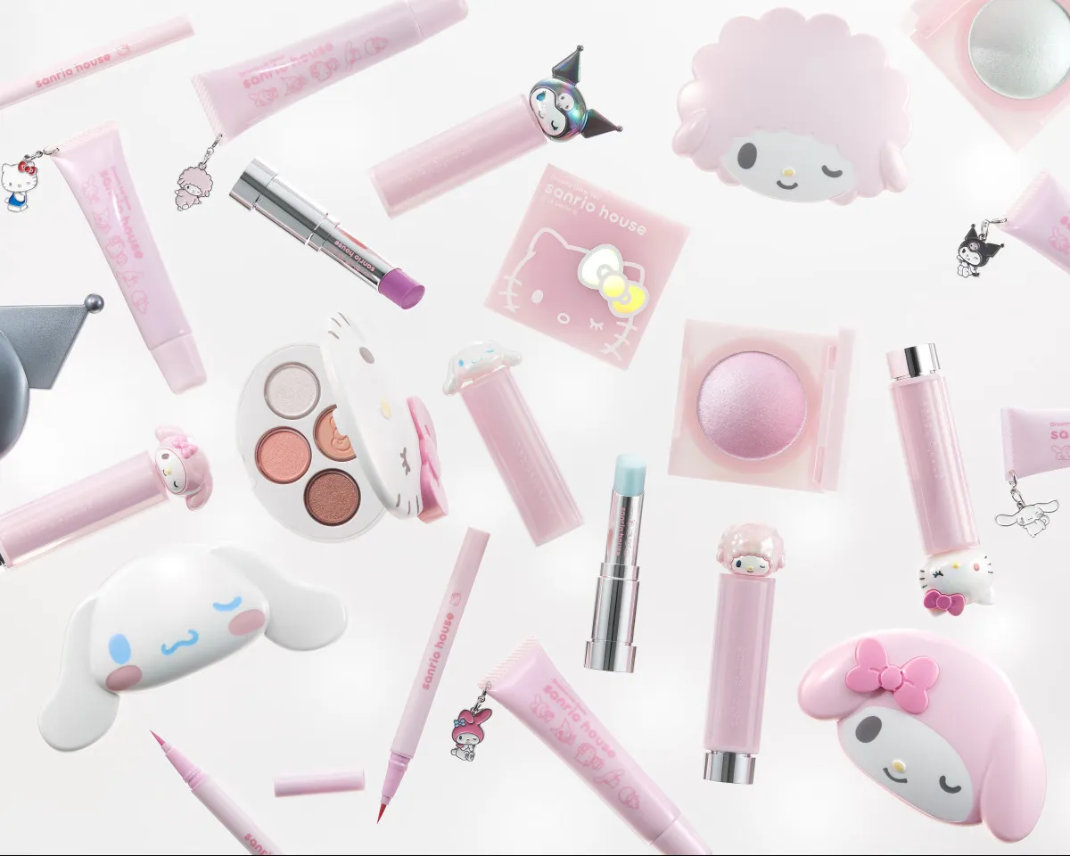 「sanrio house」初のコスメライン誕生へ　遊び心あるアイパレットや美容液ルージュなど全6型展開
