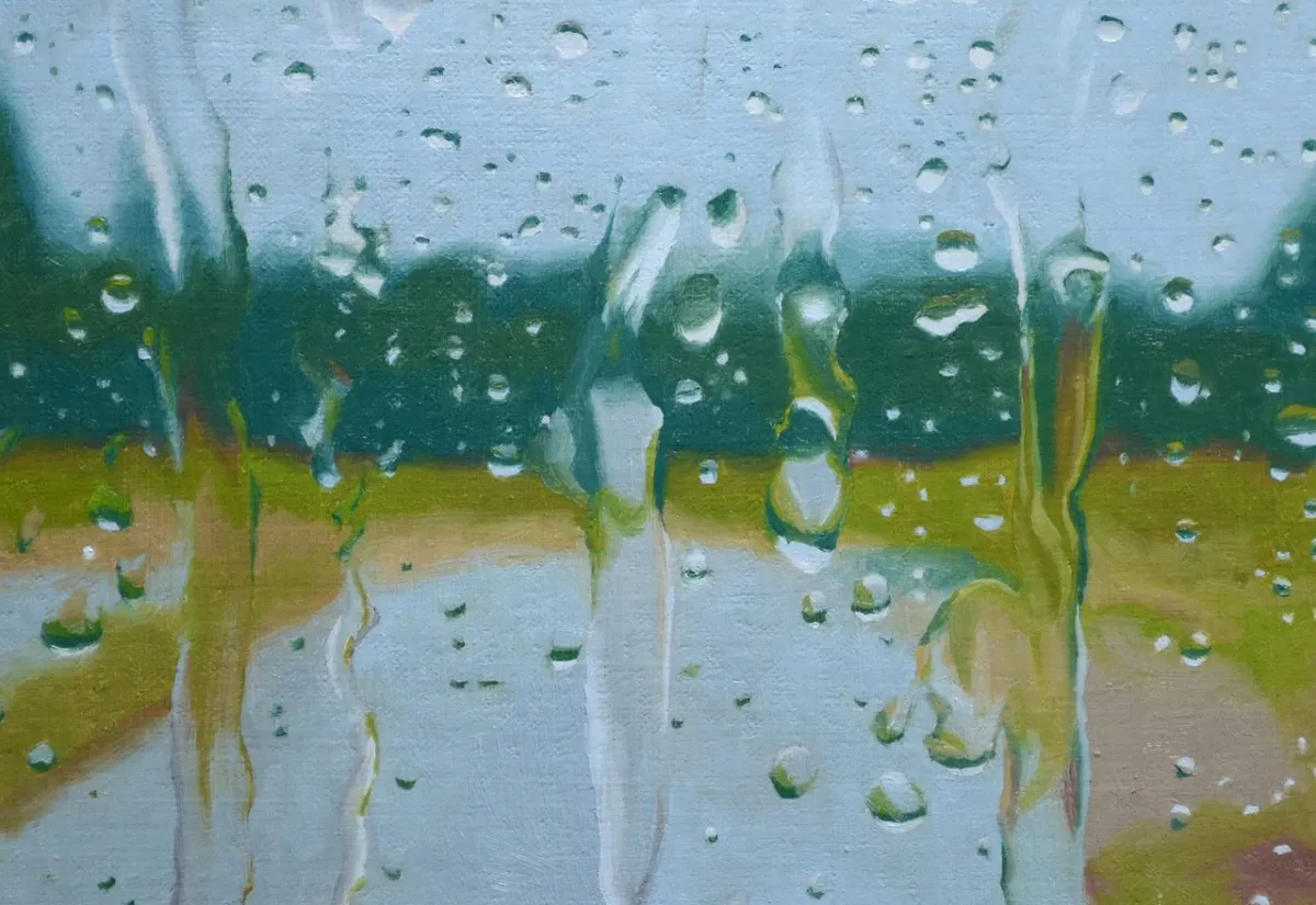 「拡大してやっとわかった」わずか4時間で描かれた『水滴』の油彩画が、まるで写真のようなみずみずしさ