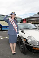 井頭愛海、3度目の1日警察署長　オープンカーで登場「業務を間近で見れて感動しました」
