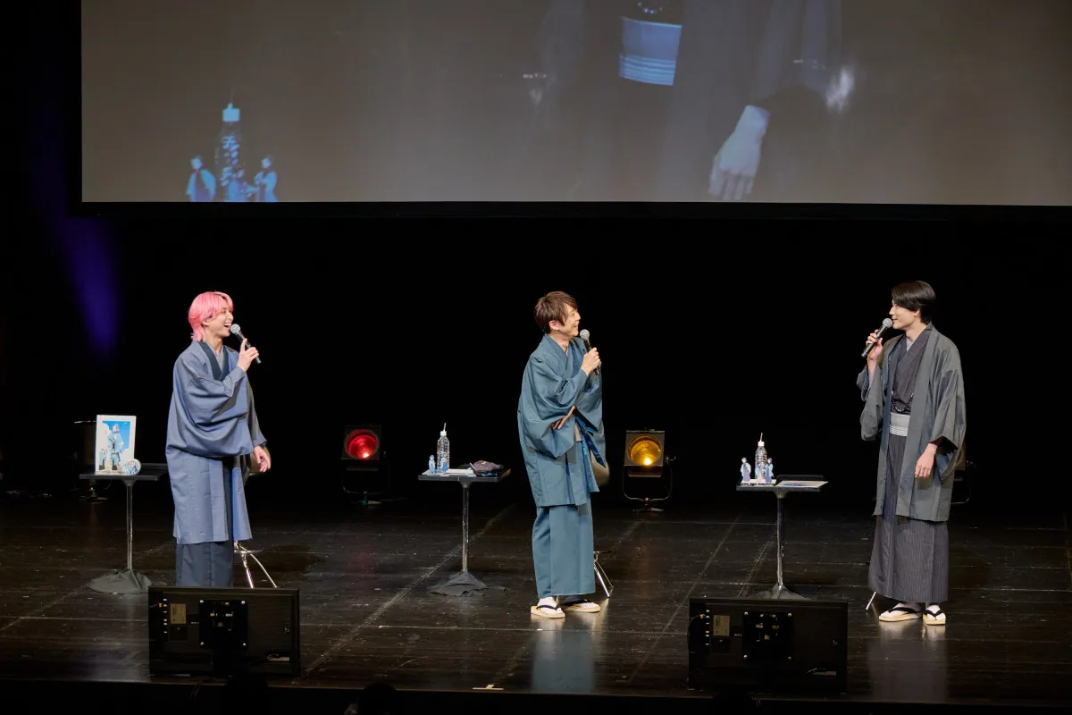 佐久間大介＆梶裕貴＆内山昂輝、着物で登壇　『風を継ぐもの』新情報が発表