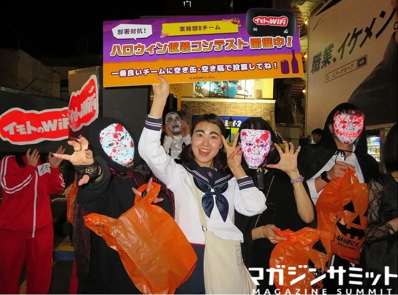 【レポ】ゴミを投票券に？渋谷ハロウィンで「イモトのWiFi」が不思議な...