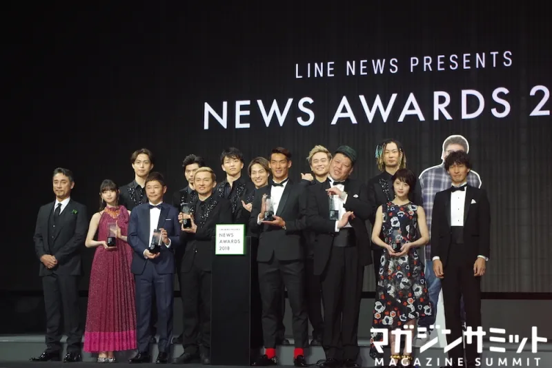 LINE NEWS賑わせた齋藤飛鳥や前澤社長ら“今年の顔”が豪華勢揃い