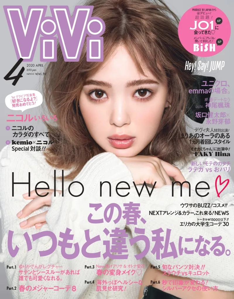 藤田二コルが雑誌「ViVi」４月号に登場！美ボディの秘密について語る！...