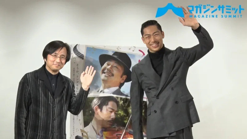 【動画】ピアノ・バイオリン・指揮に初挑戦！AKIRAが映画『この道』の製作裏話を語る