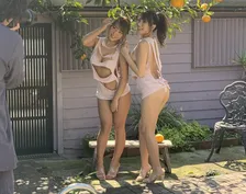 【動画も】橋本梨菜、森咲智美のビリビリTシャツから見えるGカップボディがたまらない！