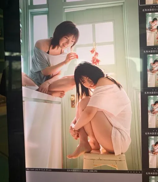 AKB48岡田奈々&村山彩希の“ゆうなぁ”コンビが雑誌「EX大衆」に登場！オ...