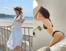 あまつまりな、清楚な白ワンピ姿とランジェリー姿のギャップあるショットを披露！