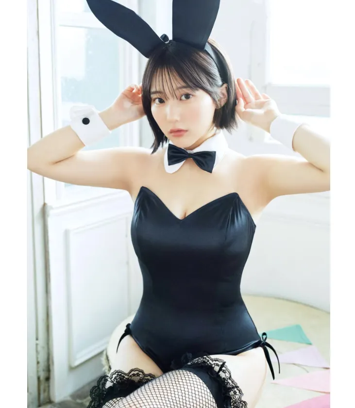 HKT48・田中美久が雑誌「EX大衆」にてバニーガールのグラビアを披露！フ...