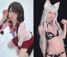 コスプレイヤー・えなこ、週マガ連載の「化物語」最終回に合わせ羽川翼のコスプレを披露！