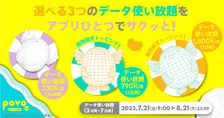povo2.0の2023夏キャンペーン第2弾が開催！3日間や7日間など自分に合ったデータ使い放題が選べる！
