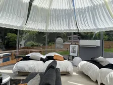 全棟に温泉・サウナ・水風呂・焚き火・プロジェクターつき！最新グランピング施設が那須高原にオープン