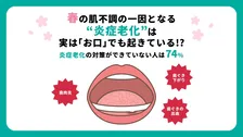 春の不調は肌だけじゃない　口内でも起きる「炎症老化」、74％が対策できず