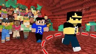100人中、何人のプレイヤーがぼんじゅうるについてこれるかやってみたらとんでもない結末が…！【マイクラ】