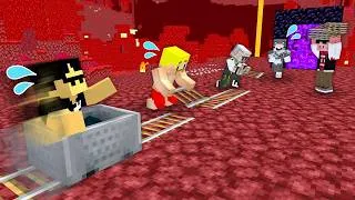 後戻りできない1本道のレールを繋いでエンドラまでたどり着け！【マイクラ】