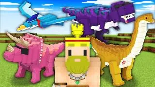 恐竜になった仲間とエンドラ討伐！！【マイクラ】