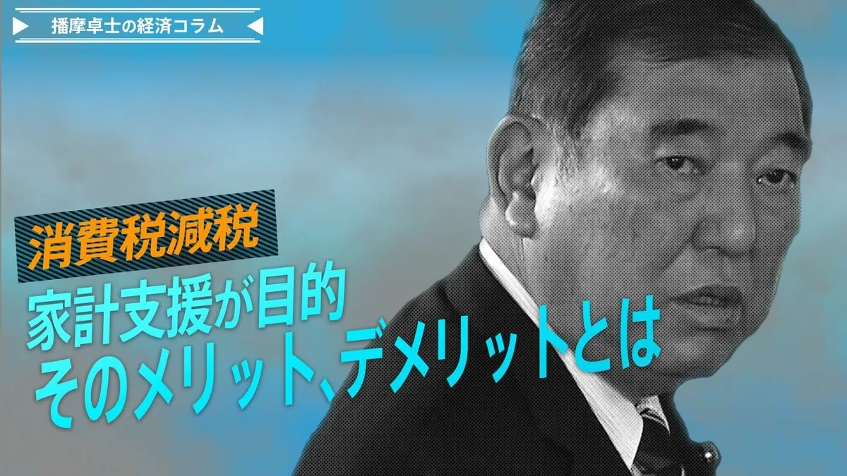 消費税減税は物価高に苦しむ家計支援が目的、そのメリット、デメリットとは【播摩卓士の経済コラム】