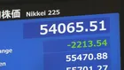 【速報】日経平均株価 一時2200円超の下落 5万5000円を割り込む　中東情勢受け