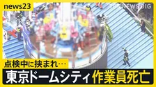 「東京ドームシティ」点検中に作業員が遊具に挟まれ死亡“遊具の最上部で停止していた座席が突然落下”当面営業を休止へ【news23】