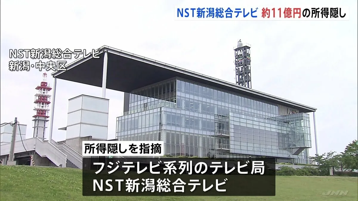 フジテレビ系列「NST新潟総合テレビ」に約11億円の所得隠し指摘　関東信越国税局　追徴課税は約4億円か
